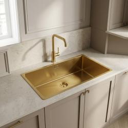 gold-kitchen-sink-marble-countertop